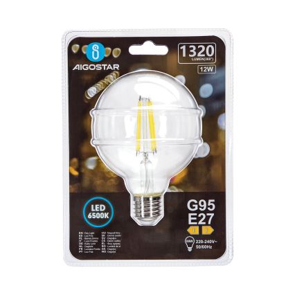LED Крушка G95 E27/12W/230V 6500K - Aigostar