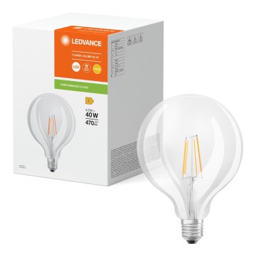 LED крушка GLOBE CLASSIC FILAMENT G125 E27/4W/230V 2700K - Ledvance