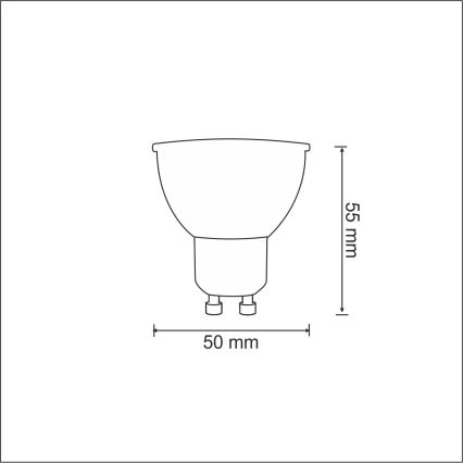 LED Крушка GU10/3,5W/230V 6400K