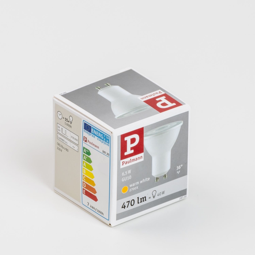 LED Крушка GU10/6,5W/230V 2700K - Paulmann 28720