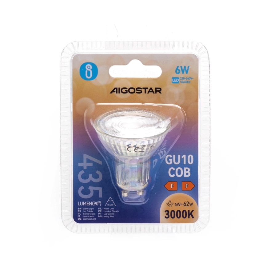 LED Крушка GU10/6W/230V 3000K - Aigostar
