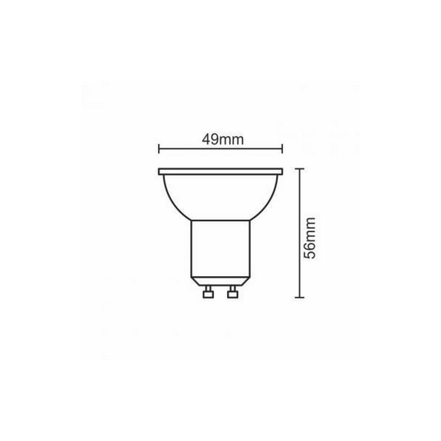 LED Крушка GU10/6W/230V 3000K черен