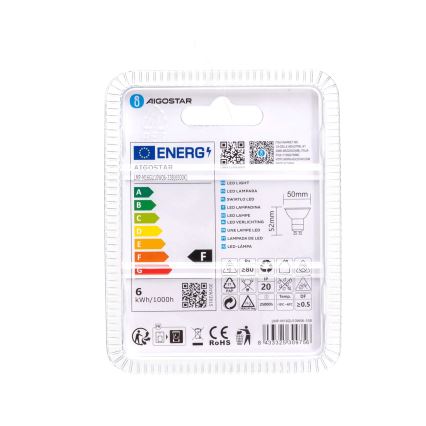 LED Крушка GU10/6W/230V 6500K - Aigostar