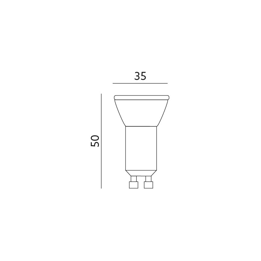 LED Крушка GU10-MR11/4W/230V 6000K