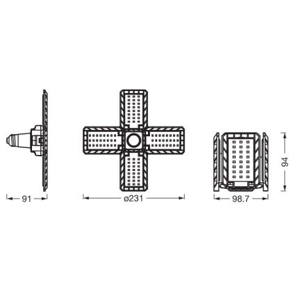 LED Крушка HIGHBAY E27/23W/230V 4000K - Ledvance