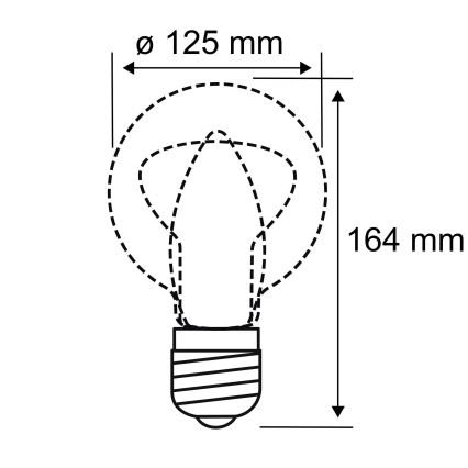 LED Крушка INNER G125 E27/3,5W/230V 1800K - Paulmann 28875