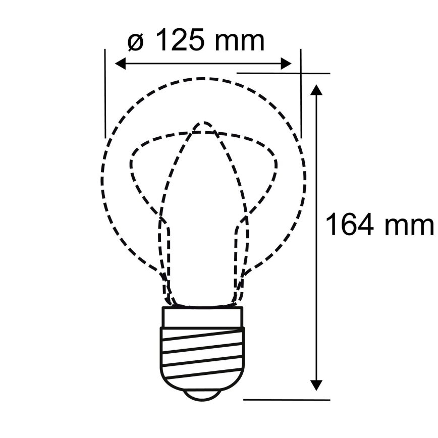 LED Крушка INNER G125 E27/3,5W/230V 1800K - Paulmann 28875