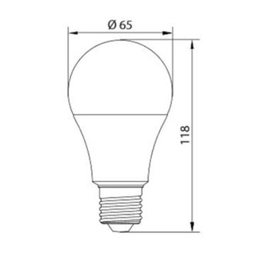 LED крушка LEDSTAR A65 E27/15W/230V 3000K