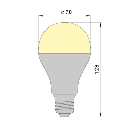 LED Крушка LEDSTAR A70 E27/18W/230V 3000K