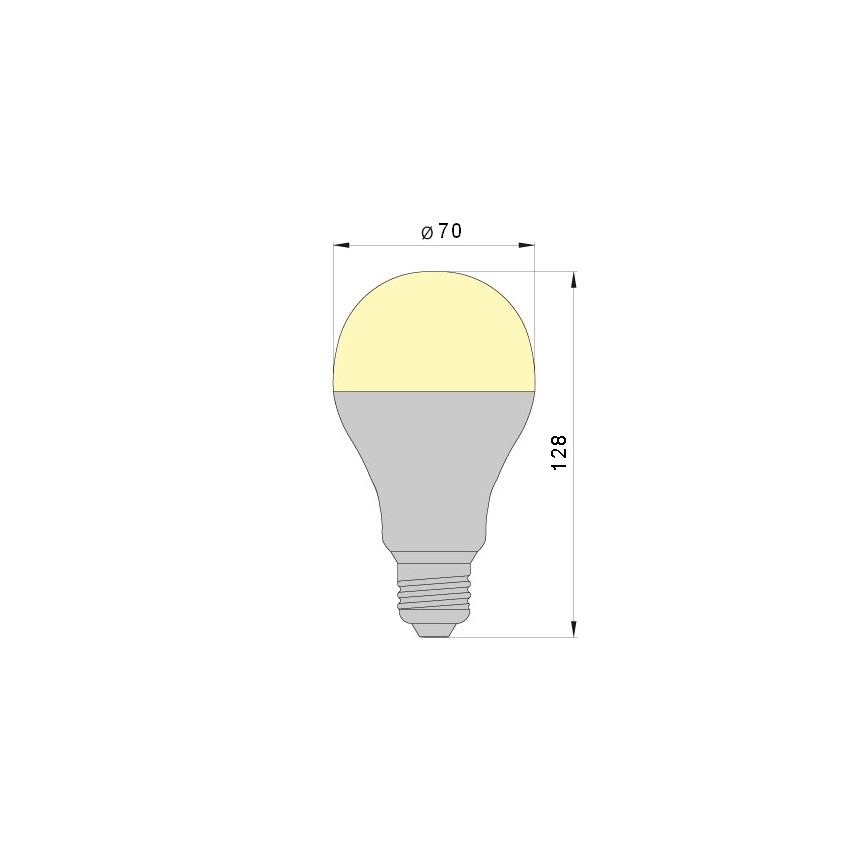 LED Крушка LEDSTAR A70 E27/18W/230V 3000K