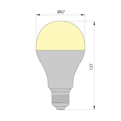 LED крушка LEDSTAR ECO E27/10W/230V 3000K