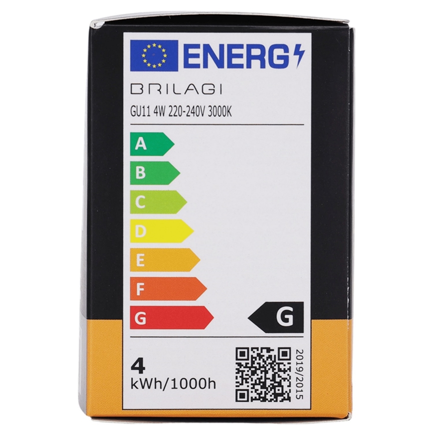 LED крушка MR11 GU10/4W/230V 3000K - BRILAGI