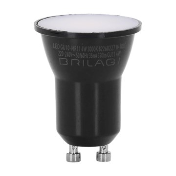 LED крушка MR11 GU10/4W/230V 3000K черна - BRILAGI
