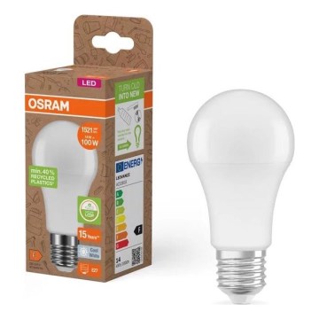 LED Крушка от рециклирана пластмаса A100 E27/14W/230V 4000K - Osram