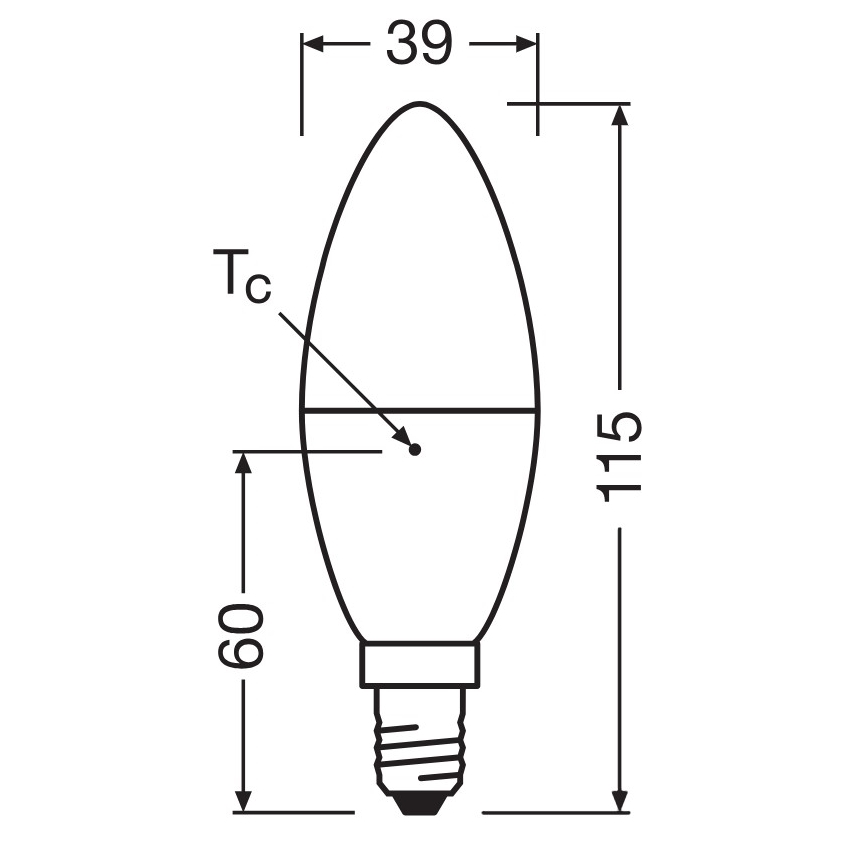 LED крушка от рециклирана пластмаса B39 E14/7,5W/230V 2700K - Osram