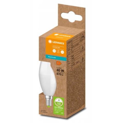 LED Крушка от рециклирана пластмаса B40 E14/4,9W/230V 4000K - Ledvance