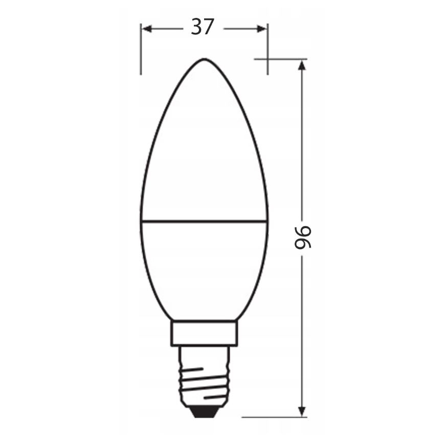 LED Крушка от рециклирана пластмаса B40 E14/4,9W/230V 4000K - Ledvance