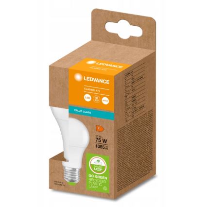 LED Крушка от рециклирана пластмаса E27/10W/230V 4000K - Ledvance