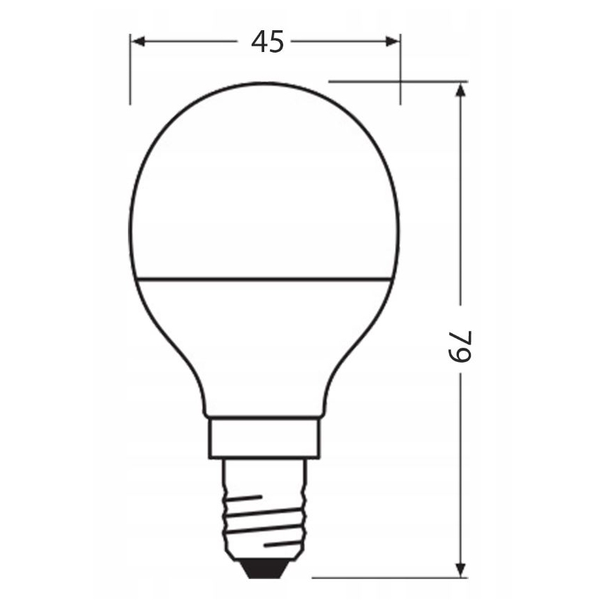 LED Крушка от рециклирана пластмаса P45 E14/4,9W/230V 2700K - Ledvance