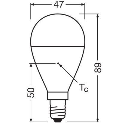 LED крушка от рециклирана пластмаса P45 E14/7,5W/230V 2700K - Osram