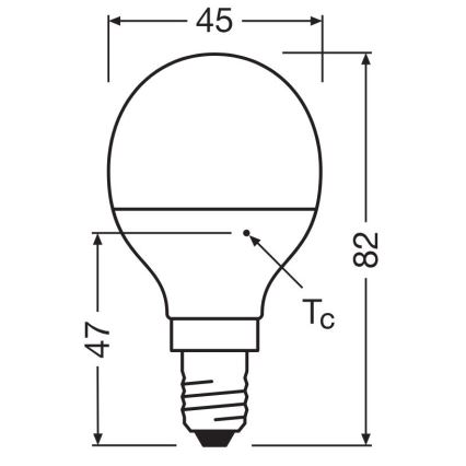LED Крушка P40 E14/4,9W/230V 4000K - Osram