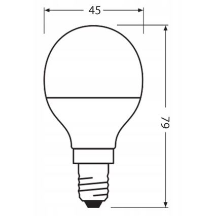 LED крушка от рециклирана пластмаса P45 E14/4,9W/230V 4000K - Osram