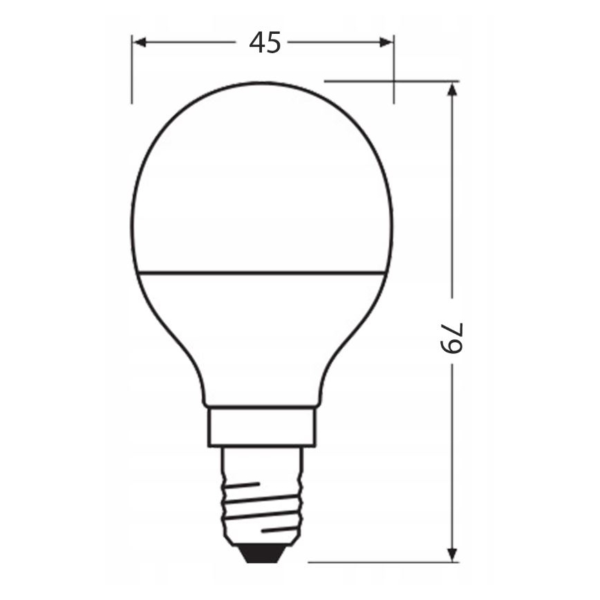 LED крушка от рециклирана пластмаса P45 E14/4,9W/230V 4000K - Osram