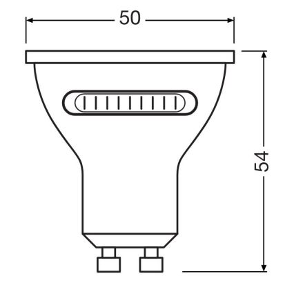 LED Крушка PAR16 GU10/4,2W/230V 2700/4000/6500K 36° - Osram