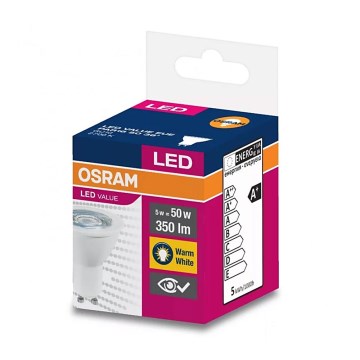 LED Крушка PAR16 GU10/5W/230V 2700K - Osram