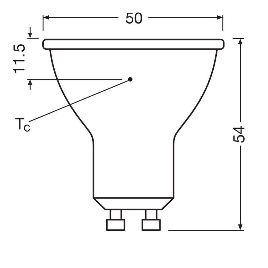 LED Крушка PAR16 GU10/6,9W/230V 6500K - Osram