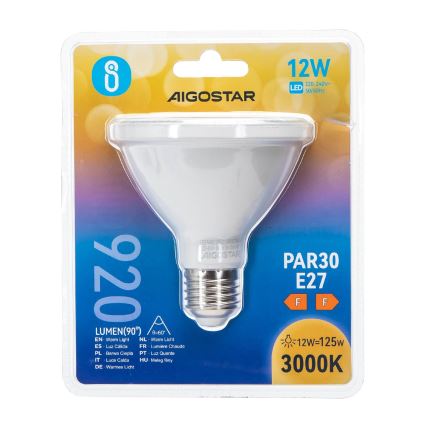 LED Крушка PAR30 E27/12W/230V 3000K - Aigostar