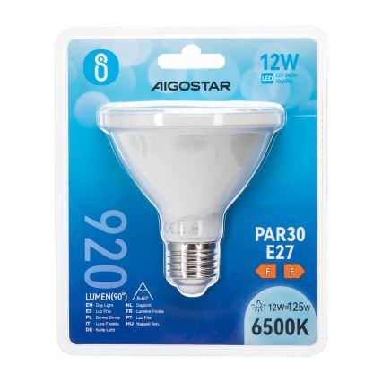 LED Крушка PAR30 E27/12W/230V 6500K - Aigostar