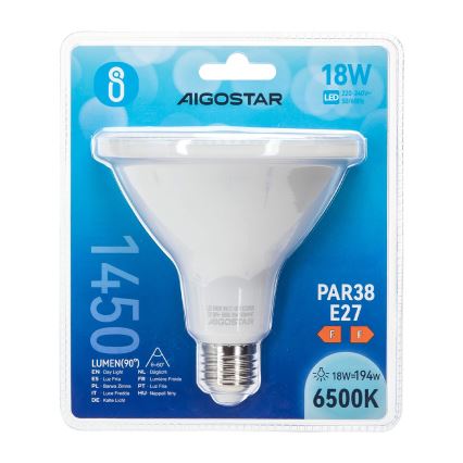 LED Крушка PAR38 E27/18W/230V 6500K - Aigostar