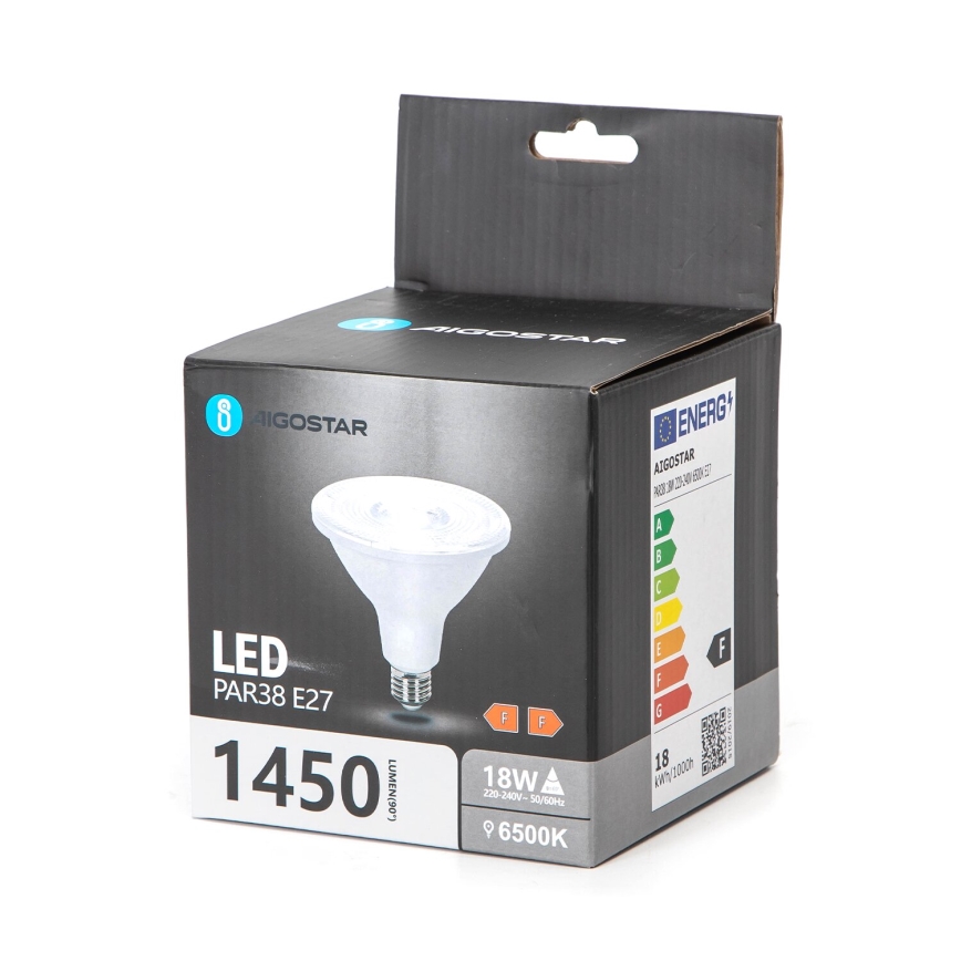 LED Крушка PAR38 E27/18W/230V 6500K - Aigostar