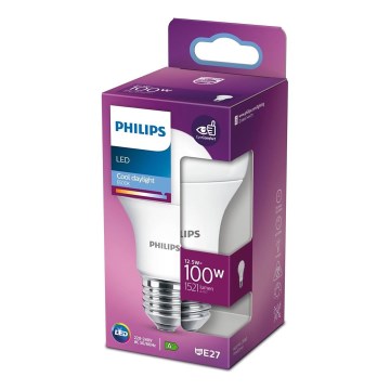 LED Крушка Philips A60 E27/12,5W/230V 6500K