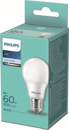 LED Крушка Philips A60 E27/8W/230V 4000K