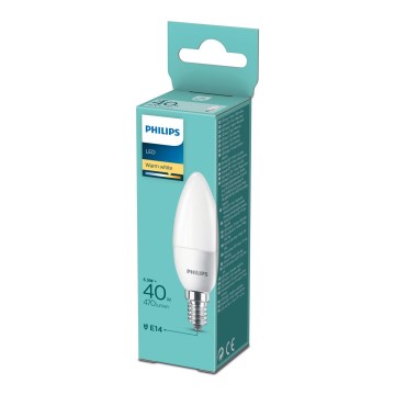 LED Крушка Philips B35 E14/5,5W/230V 2700K