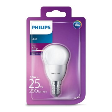 LED Крушка Philips E14/3,5W/230V 4000K