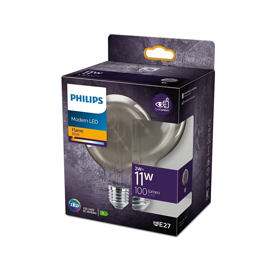LED Крушка Philips E27/2W/230V 1800K