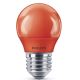 LED Крушка Philips E27/3,1W/230V червена