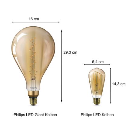 LED Крушка Philips E27/5W/230V 2000K - VINTAGE