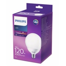 LED Крушка Philips G120 E27/18W/230V 2700K