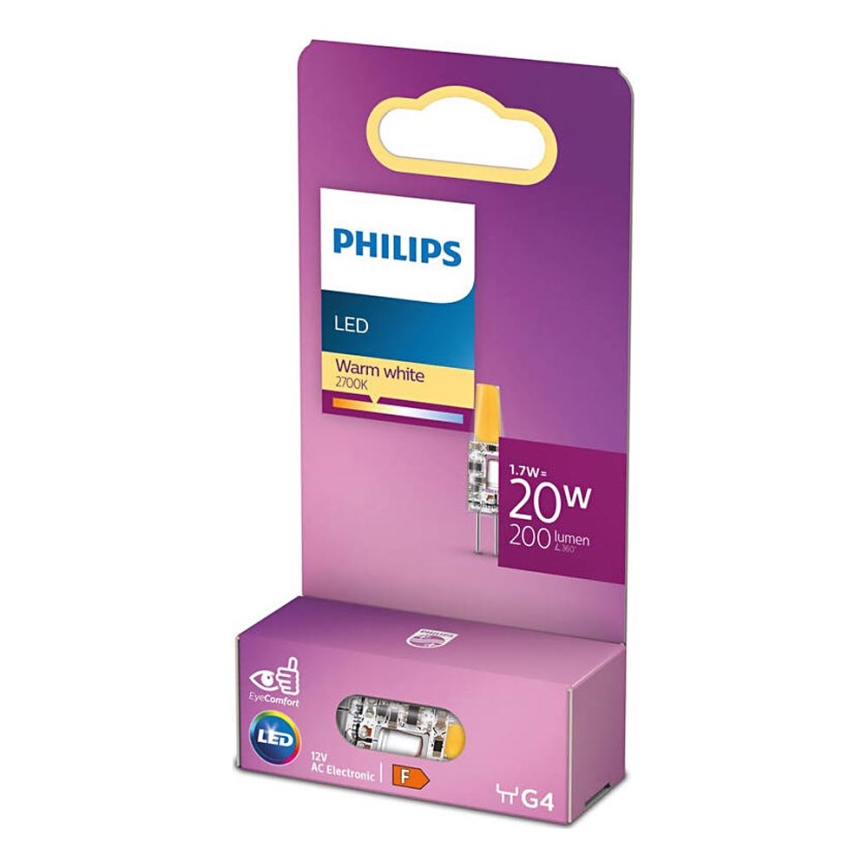 LED Крушка Philips G4/1,7W/12V 2700K