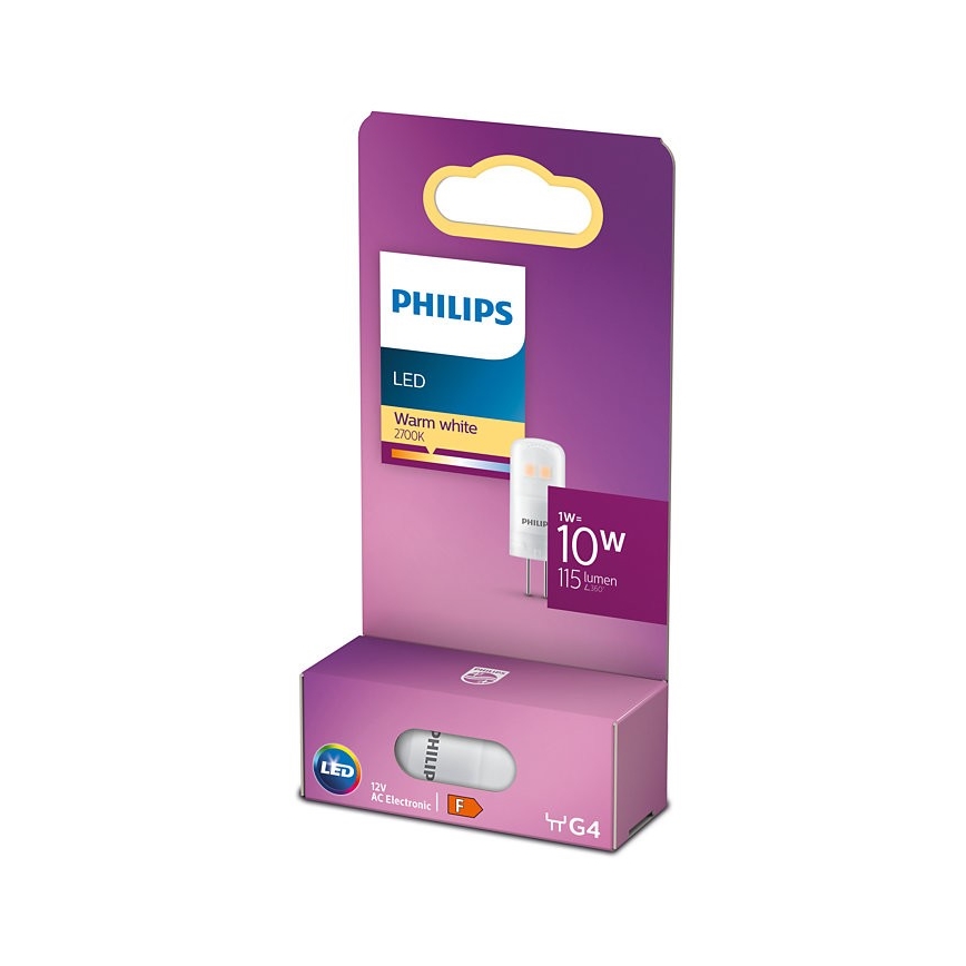 LED Крушка Philips G4/1W/12V 2700K