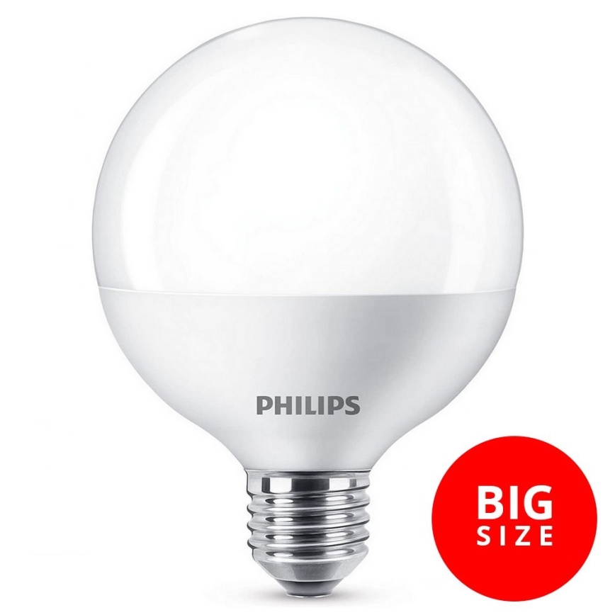 LED Крушка Philips G95 E27/8,5W/230V 6500K