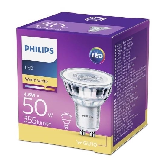 LED Крушка Philips GU10/4,6W/230V 2700K