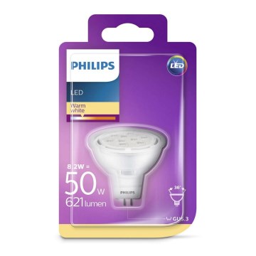 LED Крушка Philips GU5,3/MR16/8,2W/12V 2700K