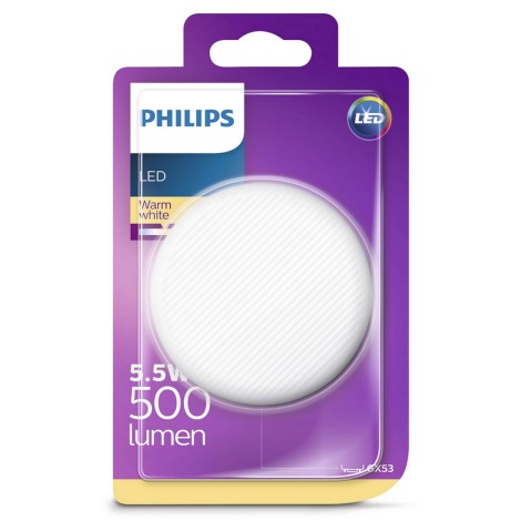 LED Крушка Philips GX53/5,5W/230V 2700K