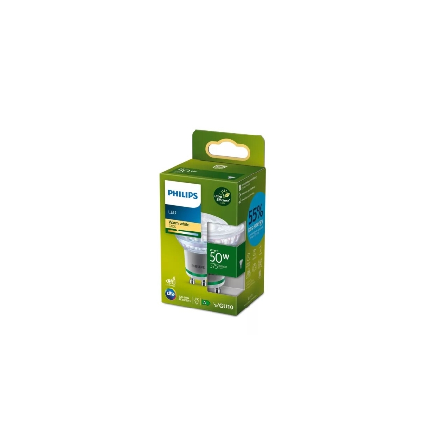 LED Крушка Philips PAR16 GU10/2,1W/230V 2700K