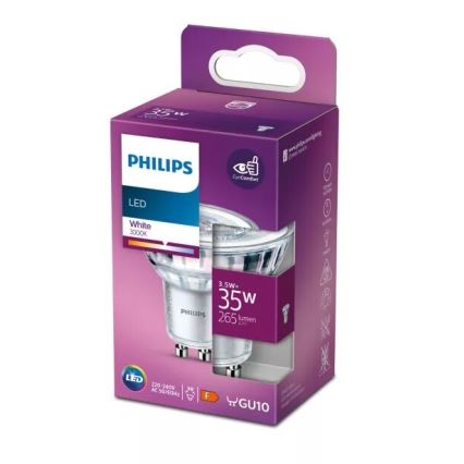 LED Крушка Philips PAR16 GU10/3,5W/230V 3000K
